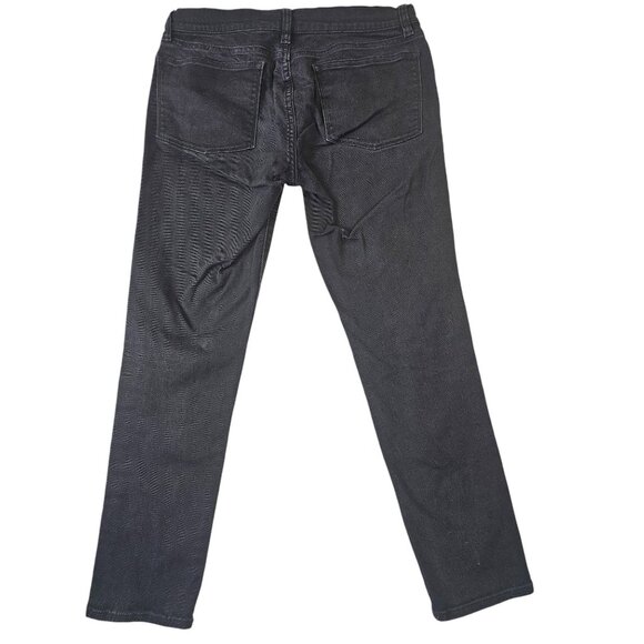 J.Crew Womens Black Stretch Skinny Jeans With Zip Pockets Size 28 - Picture 6 of 7